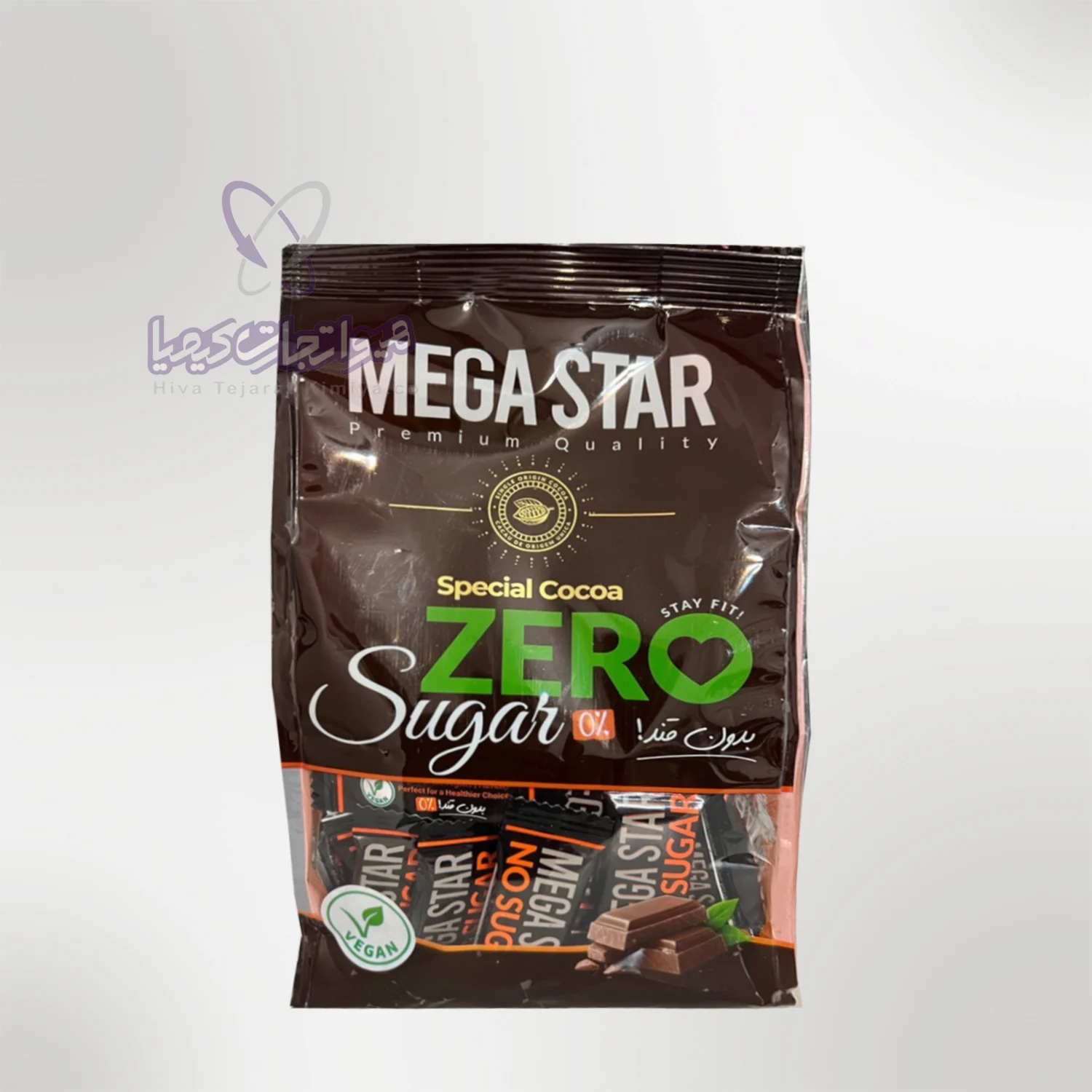 شکلات بدون قند مگا استار 300گرمی